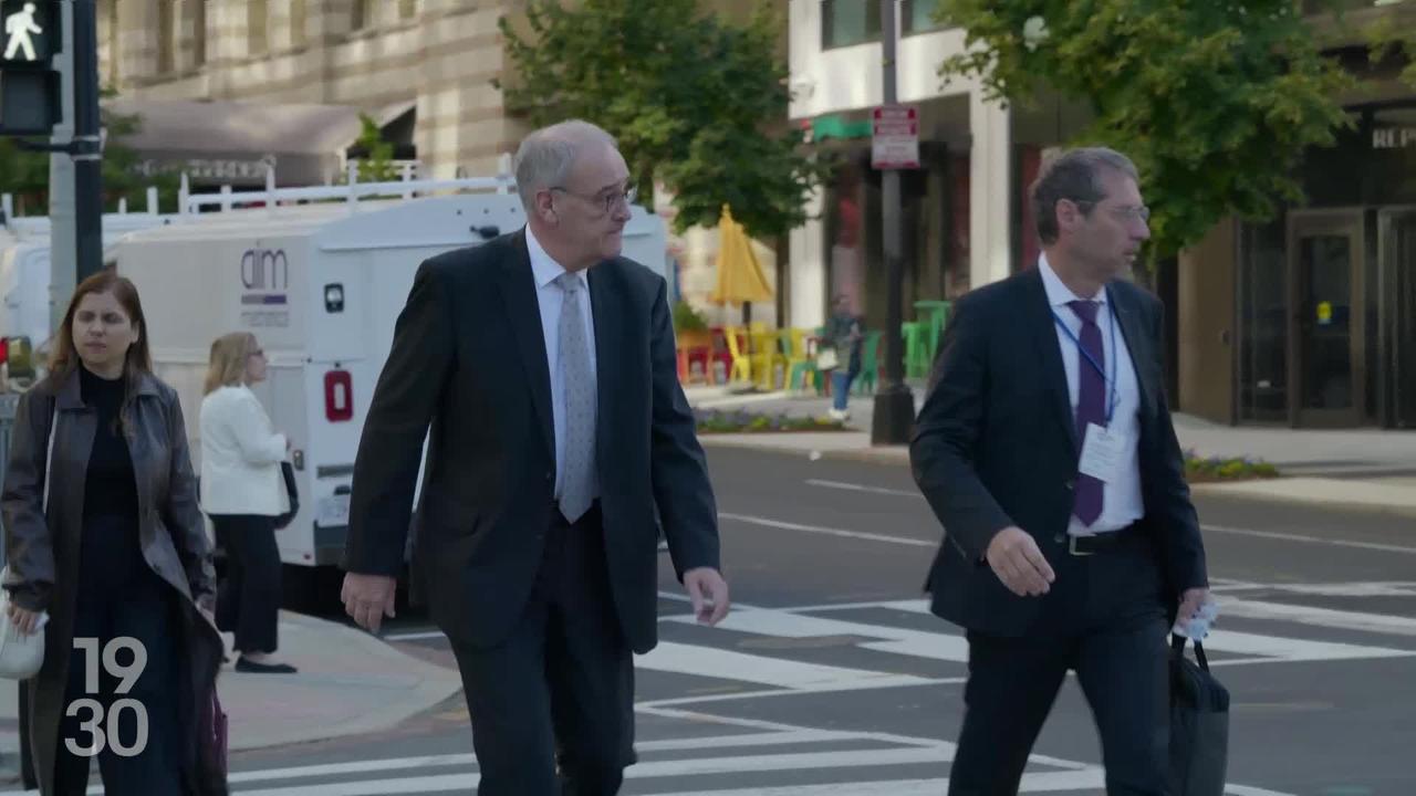 Berne attend un signal américain sur les droits de douane, affirme Parmelin à Washington